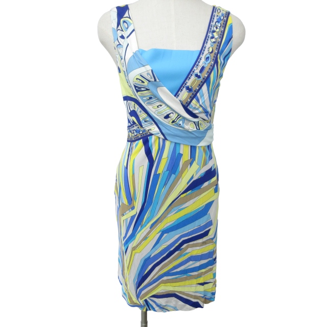 エミリオプッチ EMILIO PUCCI 美品 ワンピース スカート ドレス ひざ丈  