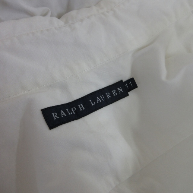 美品　ポロラルフローレン　ホワイトシャツ　ブラウス　ポニー刺繍　ストレッチ　白S 大人気】Ralph Lauren ラルフローレン 白シャツ ホワイトポニー
