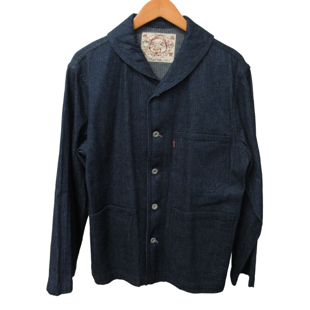 エヴィス EVISU 美品 デニムジャケット Gジャン カバーオール ブルゾン 