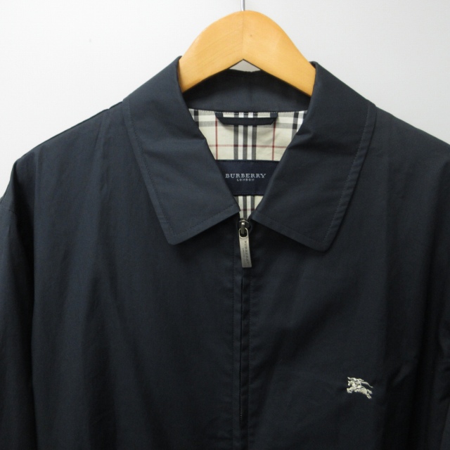 バーバリーロンドン ブルゾン 紺 ノバチェック ジャンパー BURBERRY