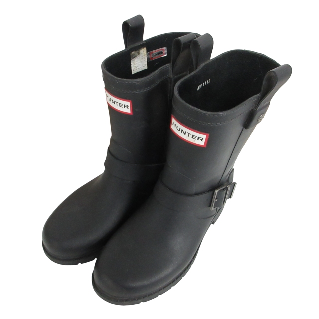 Hunterレインブーツ23.5 （中古】23～23.5㎝☆HUNTERレインブーツUK4 
