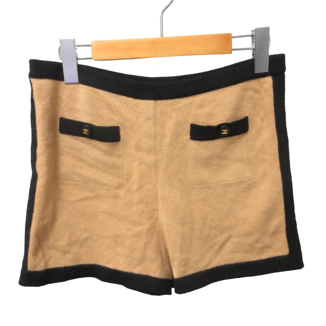 シャネル CHANEL 95A ヴィンテージ カシミヤ ショートパンツ ハーフ  
