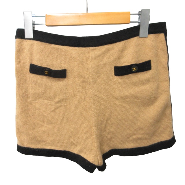 シャネル CHANEL 95A ヴィンテージ カシミヤ ショートパンツ ハーフ
