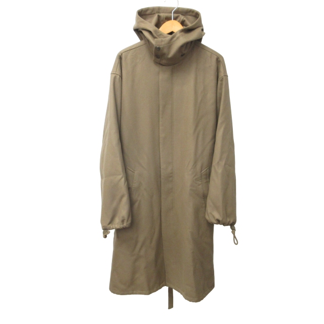 オーラリー AURALEE 17AW ライトメルトンフーデッドコート ロング丈 