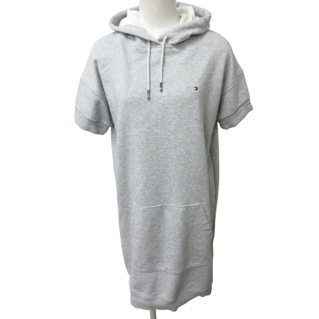 トミーフィルガー　トレーナーワンピース トミー ヒルフィガー TOMMY HILFIGER フラッグロゴパーカーワンピース