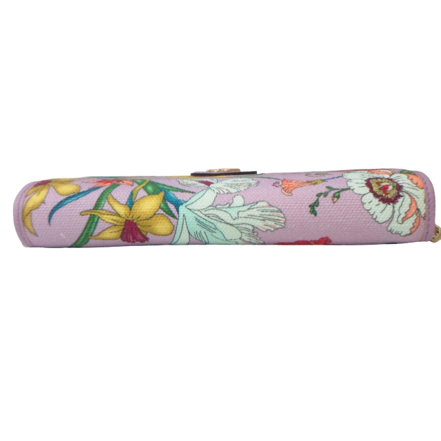 グッチ GUCCI フローラコレクション チェーンウォレット 長財布 花柄 