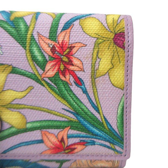グッチ GUCCI フローラコレクション チェーンウォレット 長財布 花柄 