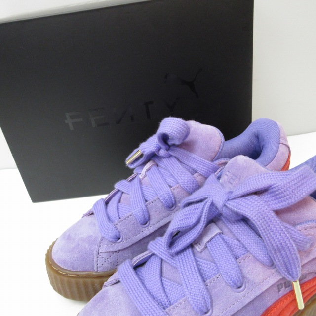 PUMA ×FENTY コラボ 美品 396403-03 パープル 23.5㎝ プーマ PUMA ×FENTY フェンティ コラボ 美品 396403-03 Creeper