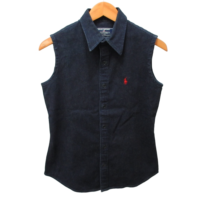 ポロスポーツ POLO SPORT 美品 ヴィンテージ ノースリーブ デニム 