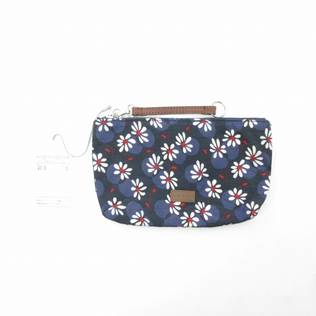 マルニ MARNI タグ付 シルクポーチ 化粧入れ バッグ フラワーパターン 