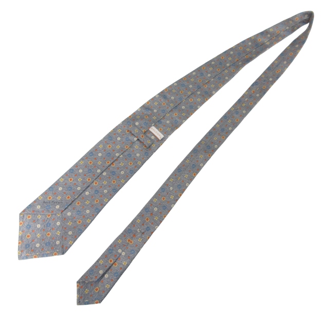 ブルガリ BVLGARI 美品 セッテピエゲ ネクタイ ビジネス カジュアル 総