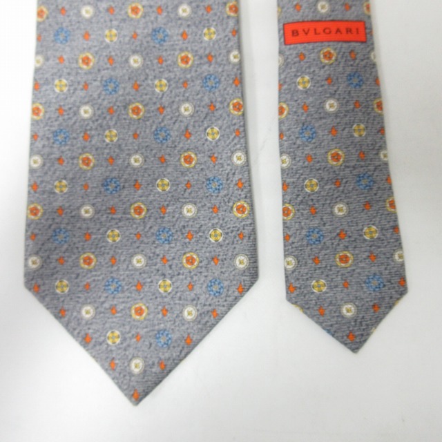 ブルガリ BVLGARI 美品 セッテピエゲ ネクタイ ビジネス