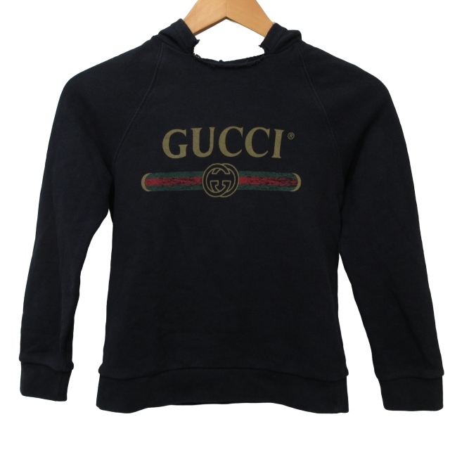 グッチ GUCCI ロゴパーカー フーディー キッズ 男の子 シェリーライン  