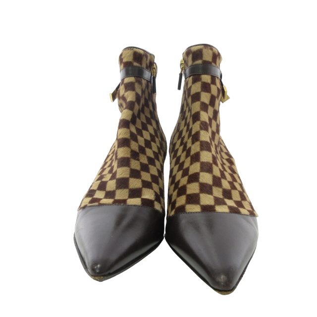 Louis Vuitton ルイ・ヴィトンのダミエハラコショートブーツ(8)