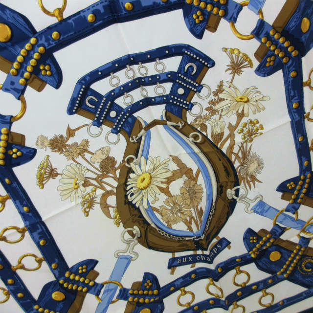 エルメス HERMES aux champs カレ90 フィールドへ スカーフ ストール