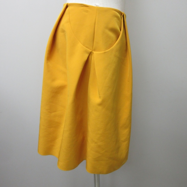 フォクシーニューヨーク FOXEY NEW YORK 美品 タックスカート 膝丈 