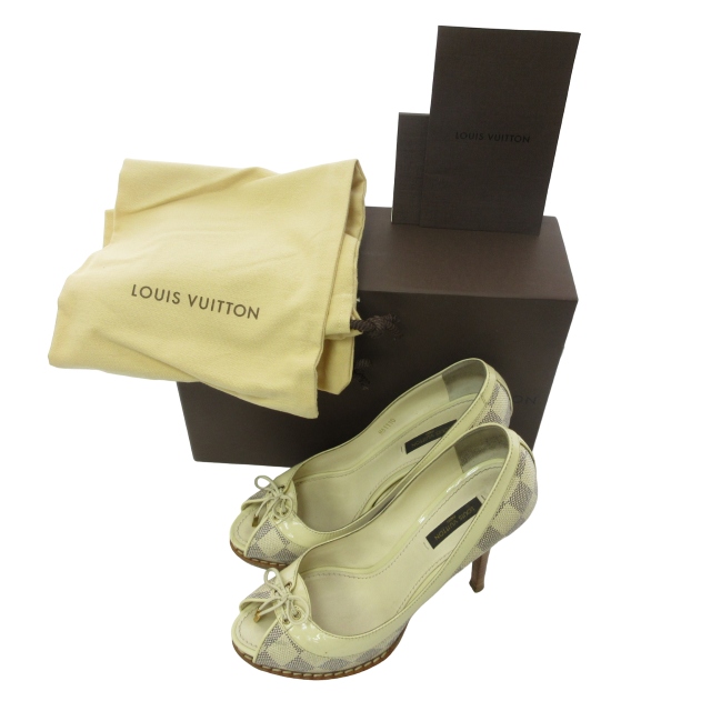 ルイヴィトン LOUIS VUITTON MA1110 ダミエアズール ウッドヒール  