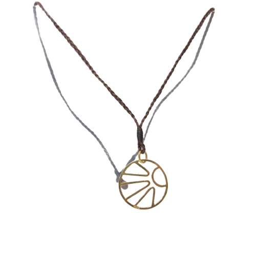 フリーシティ FREE CITY 希少 18KYG サンレイ メダル ネックレス  