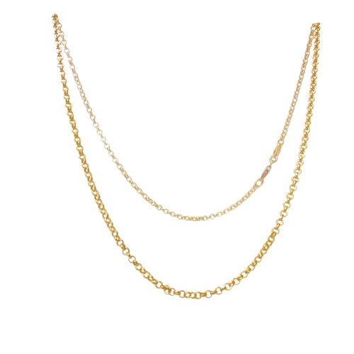 クロムハーツ CHROME HEARTS 22K R18 ロールチェーン ネックレス