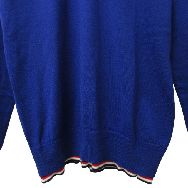 Moncler 青 クルーネックニット