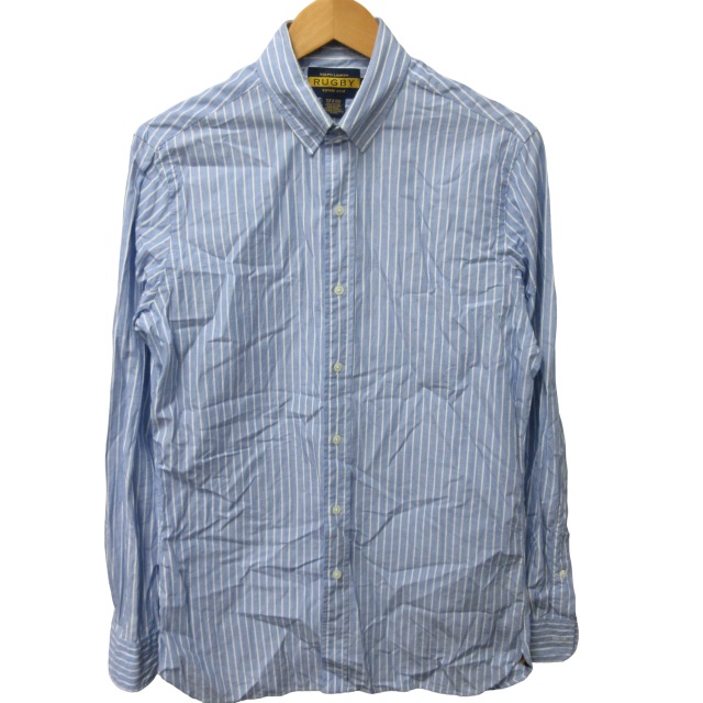ラルフローレンラグビー　ストライプシャツ RALPH LAUREN ラルフローレン THE BIG FIT ストライプド ラグビー