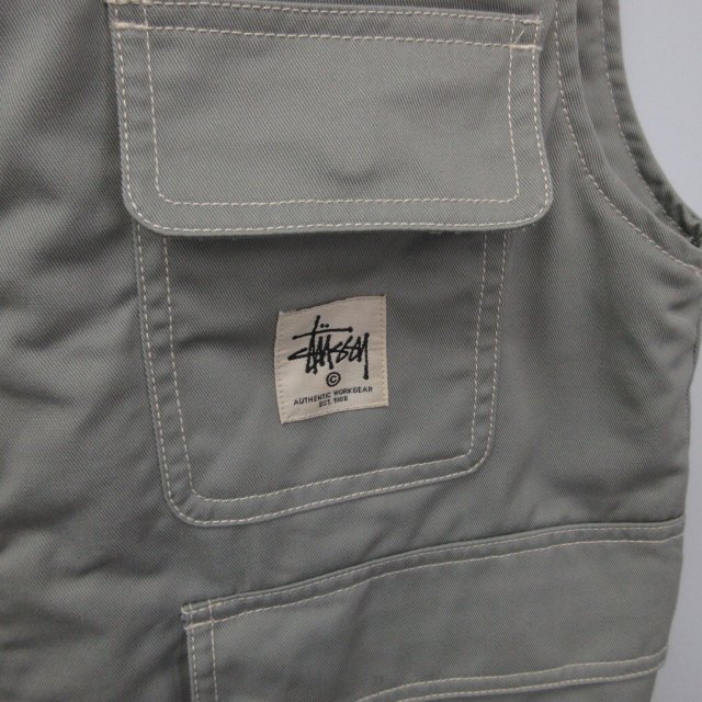 ステューシー STUSSY ワークベスト ジレ ジャケット 中綿 ノースリーブ 