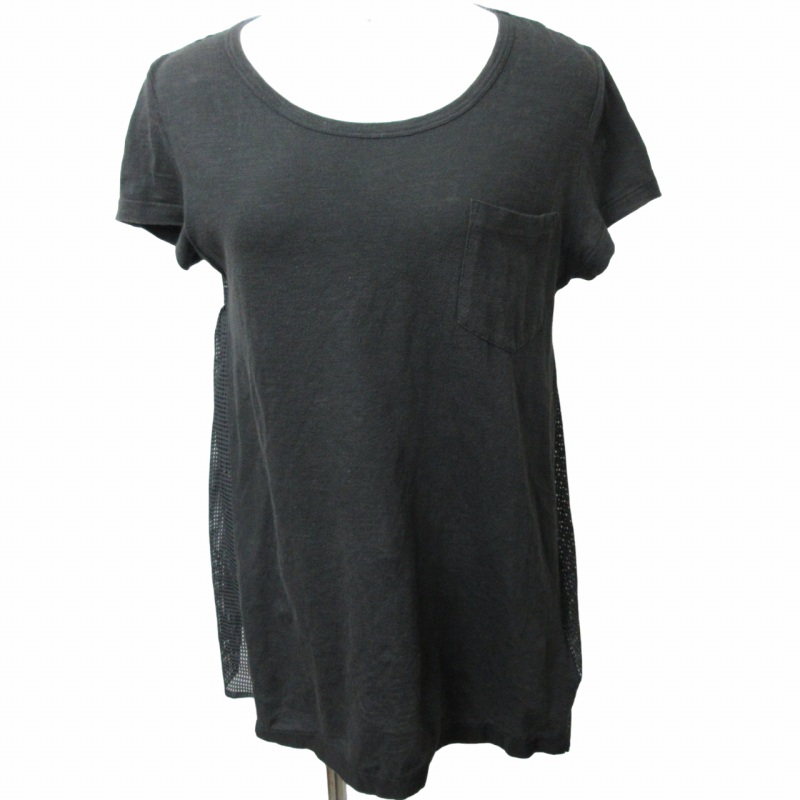 MONCLER 黒 メッシュ Tシャツ 半袖