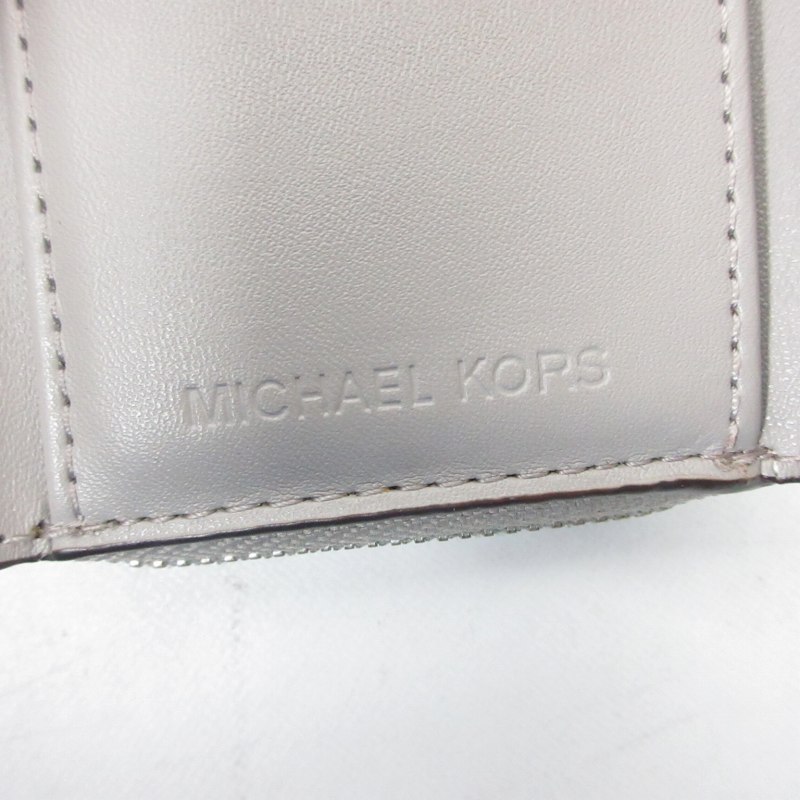 MICHAEL KORS シルバー 三つ折り財布 Michael Kors】CARMEN MD FLAP 三つ折り財布☆ (Michael Kors