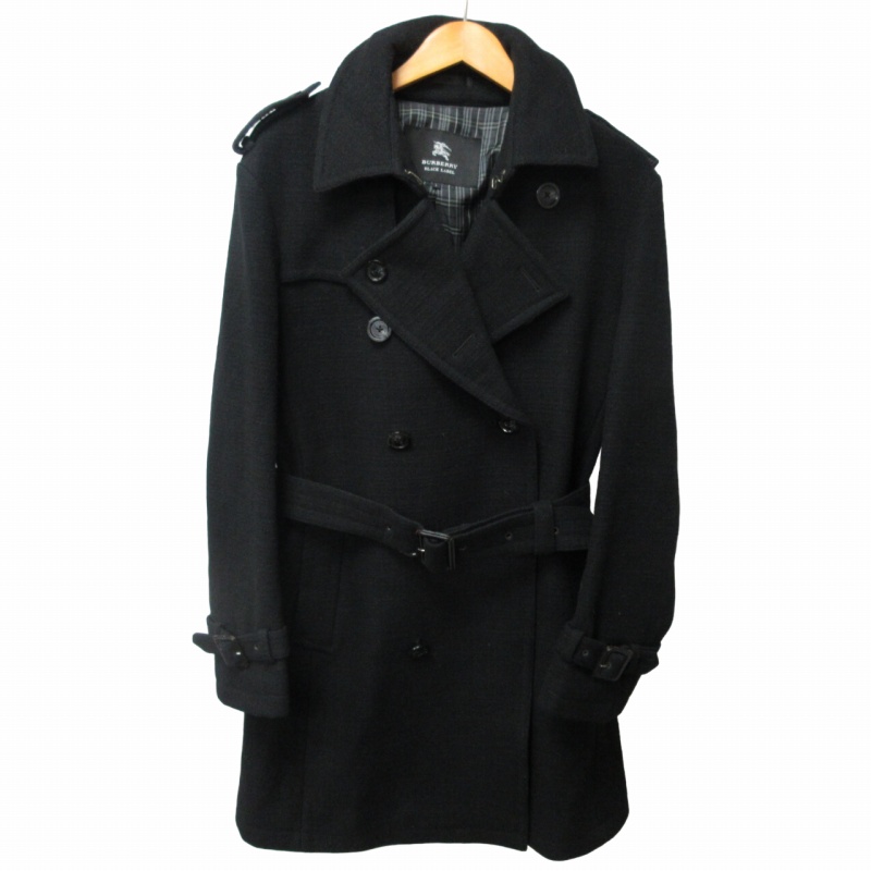 BURBERRY BLACK LABEL ウールコート 黒 