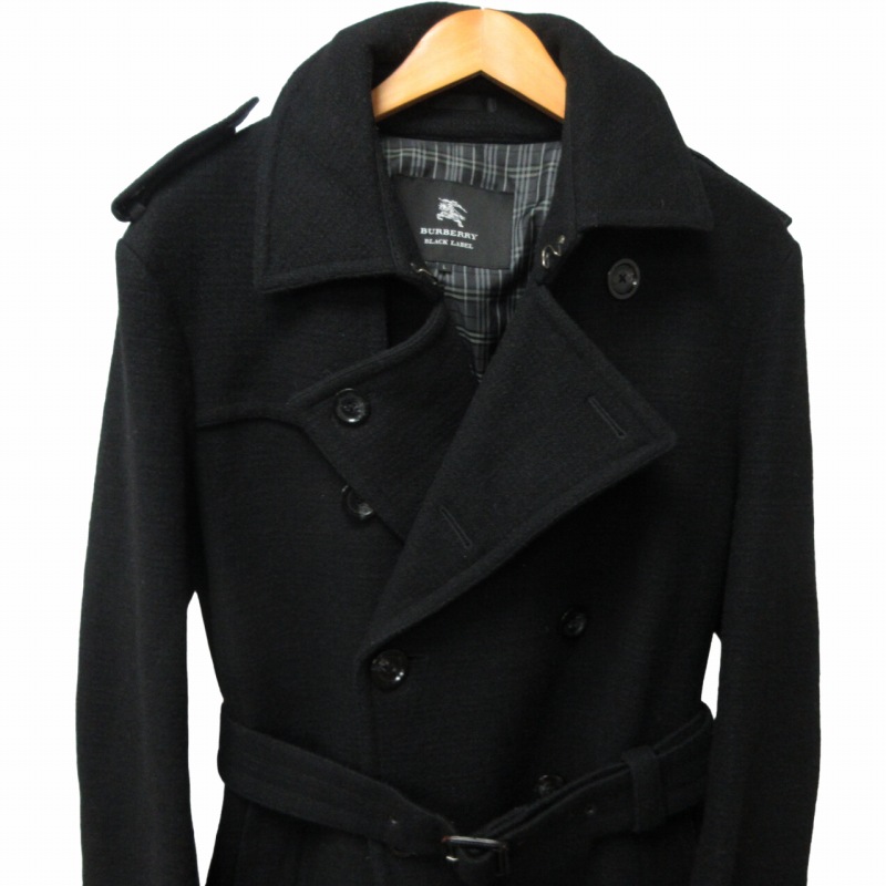 バーバリーブラックレーベル BURBERRY BLACK LABEL ウール トレンチ 