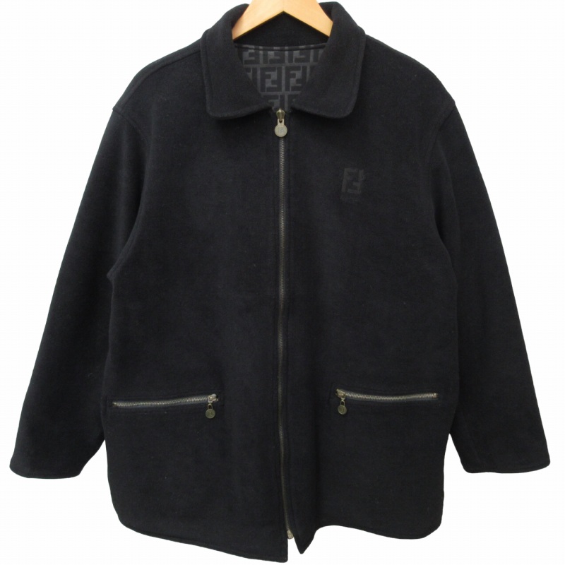 フェンディ FENDI JEANS 美品 90s ヴィンテージ ズッカ柄 リバーシブル  