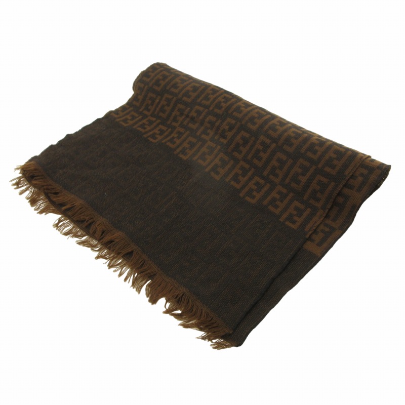 未使用品 フェンディ FENDI タグ付 マフラー ストール ズッカ柄 