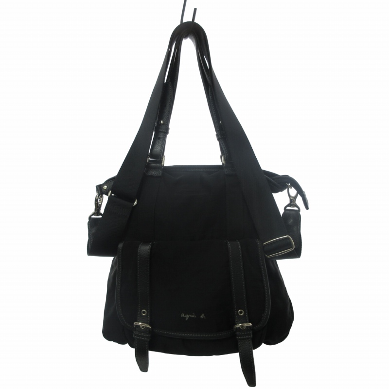 アニエスベー agnes b. 美品 2WAY ショルダーバッグ トートバッグ 