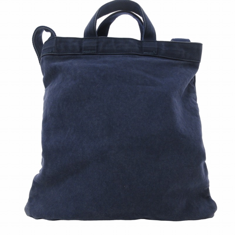 美品 【agnes b 】 トートバッグ ショルダーバッグ ネイビー