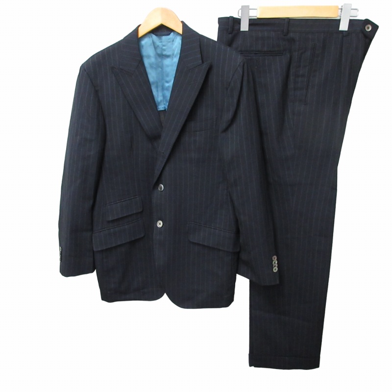 麻布テーラー azabu tailor 美品 シングルスーツ セットアップ 