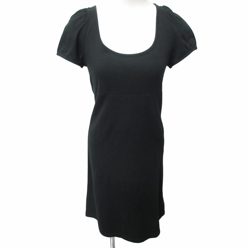 アニエスベー agnes b. 美品 ワンピース ドレス フレンチ袖 黒  