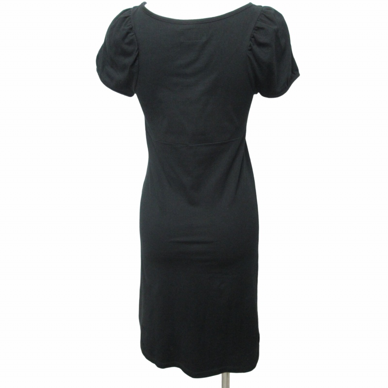 アニエスベー agnes b. 美品 ワンピース ドレス フレンチ袖 黒  