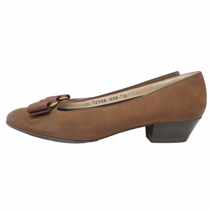 サルヴァトーレフェラガモ Salvatore Ferragamo ヴァラリボン スエード 