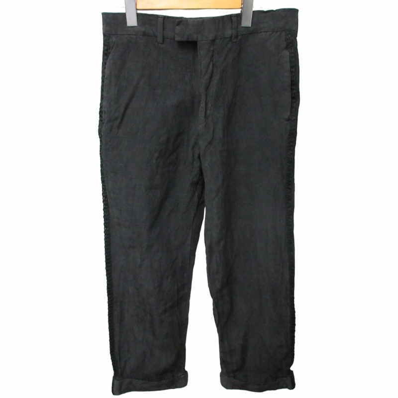 グッチ GUCCI Wool Trousers 側章パンツ スラックス シルク混 レース 