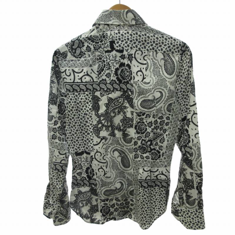 美品 ETRO 半袖ポロシャツ イタリア製 白 ホワイト サイズ42*YC74  