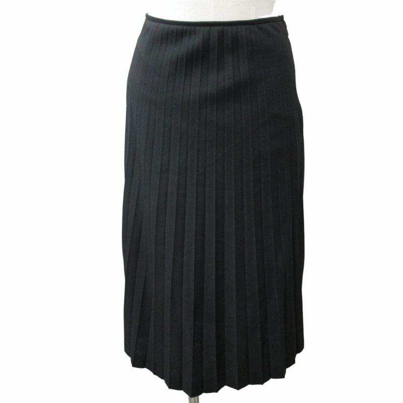 黒 プリーツロングスカート Mサイズ プリーツロングスカート