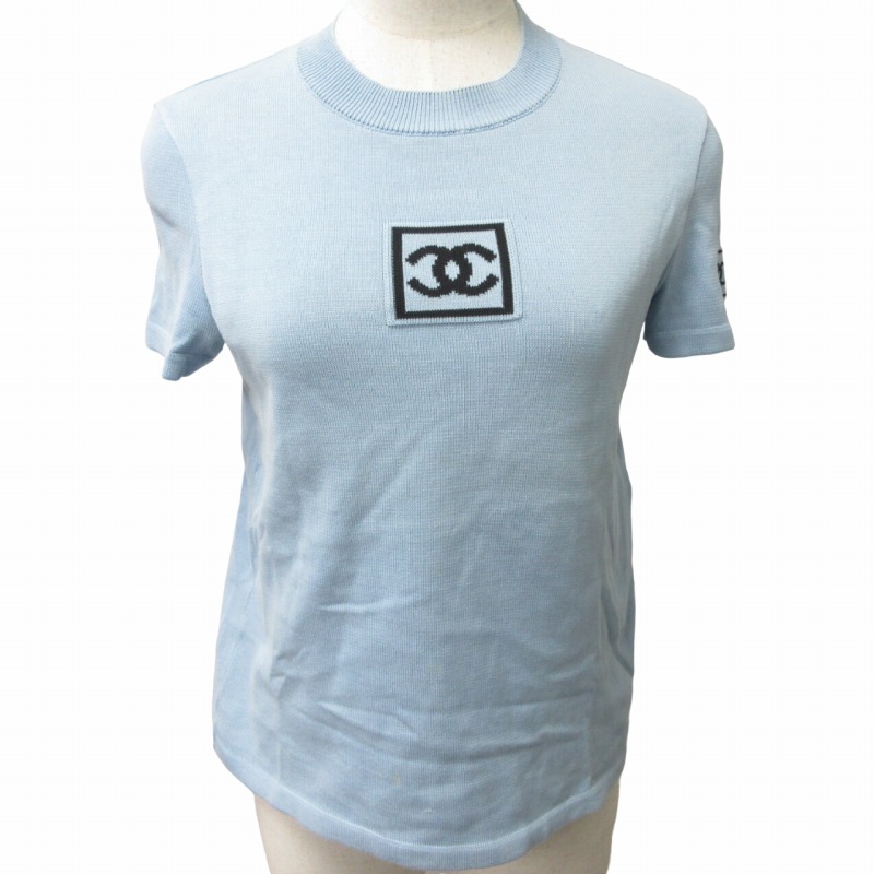 シャネル CHANEL IDENTIFICATION 03AW ニットカットソー Tシャツ 半袖 