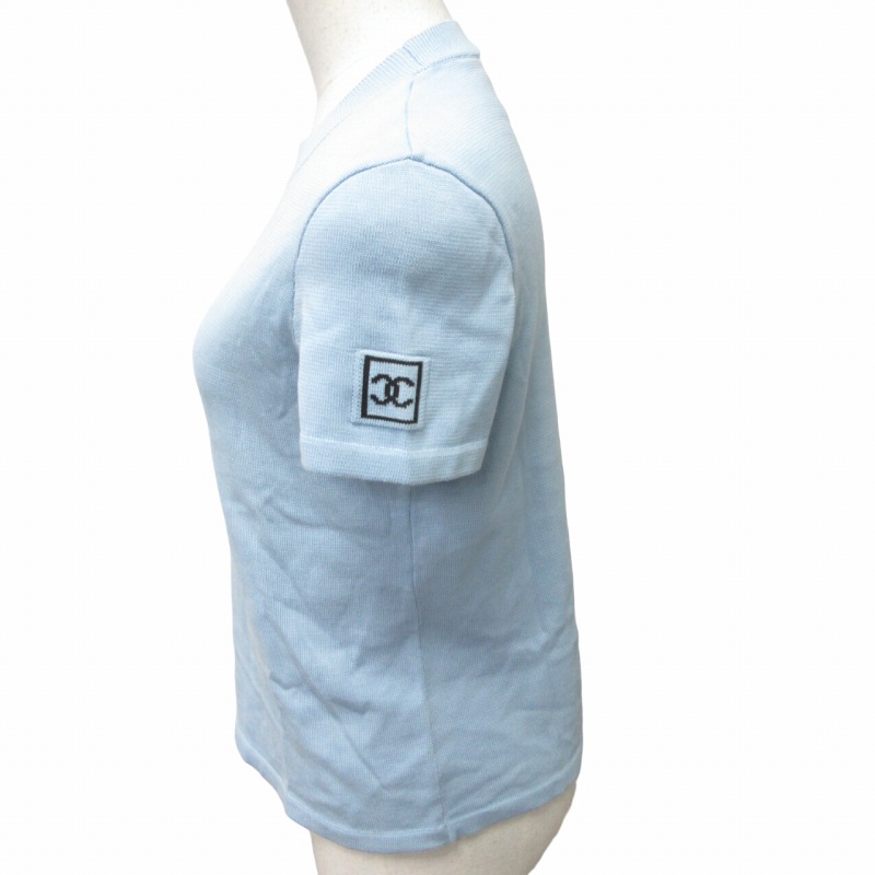シャネル CHANEL IDENTIFICATION 03AW ニットカットソー Tシャツ 半袖 