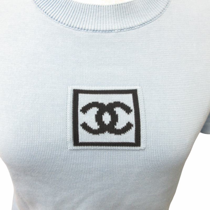 シャネル CHANEL IDENTIFICATION 03AW ニットカットソー Tシャツ 半袖