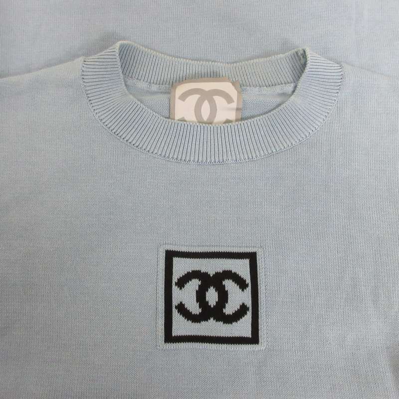 シャネル CHANEL IDENTIFICATION 03AW ニットカットソー Tシャツ