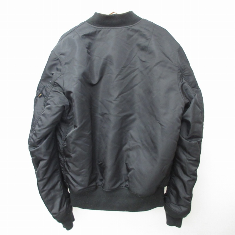 ALPHA MA1 ブラック 黒 L リバーシブル フライトジャケット 中綿