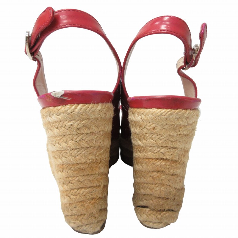 ディオール Dior BOW SLING BACK 11CM エスパドリーユサンダル  