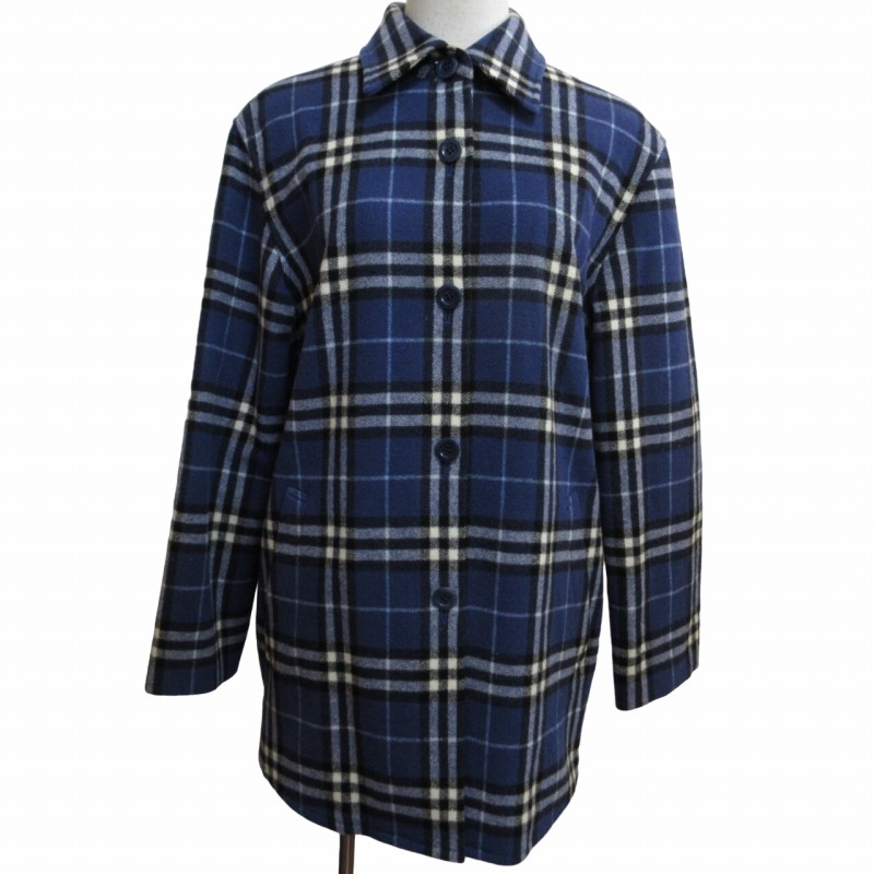 美品 BURBERRY ウールジャケット　コート　ノバチェック Burberry ウールジャケット 古着 ノバチェック コート ツイード USA