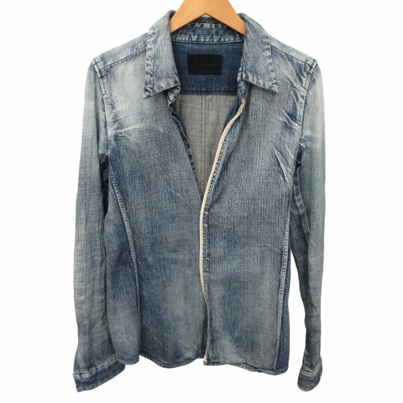 完売品 ジュンハシモト WRINKLE DENIM SHIRT デニムシャツ