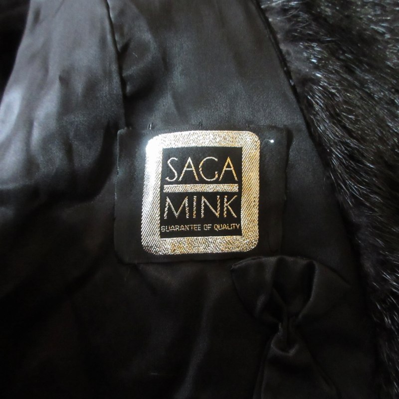 Cizenne サガミンク　毛皮コート　ミンクファー　ブラック　サイズF SAGA MINK サガミンク 毛皮 コート ファー ミンク サイズ11